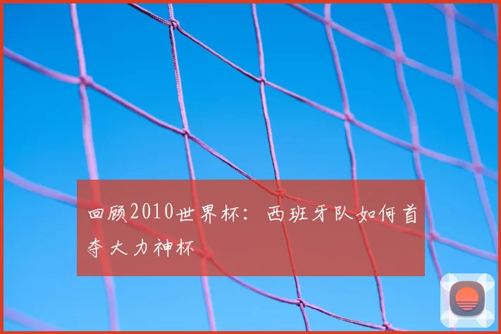 回顾2010世界杯:西班牙队如何首夺大力神杯